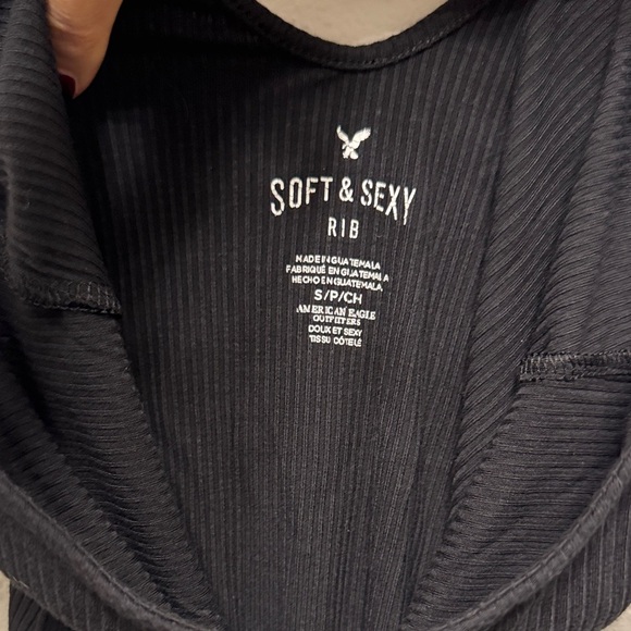 American Eagle Outfitters Soft & Sexy Ribbed Top - Picture 2 of 3